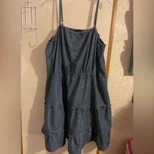 Womens Lane Bryant Denim Sundress